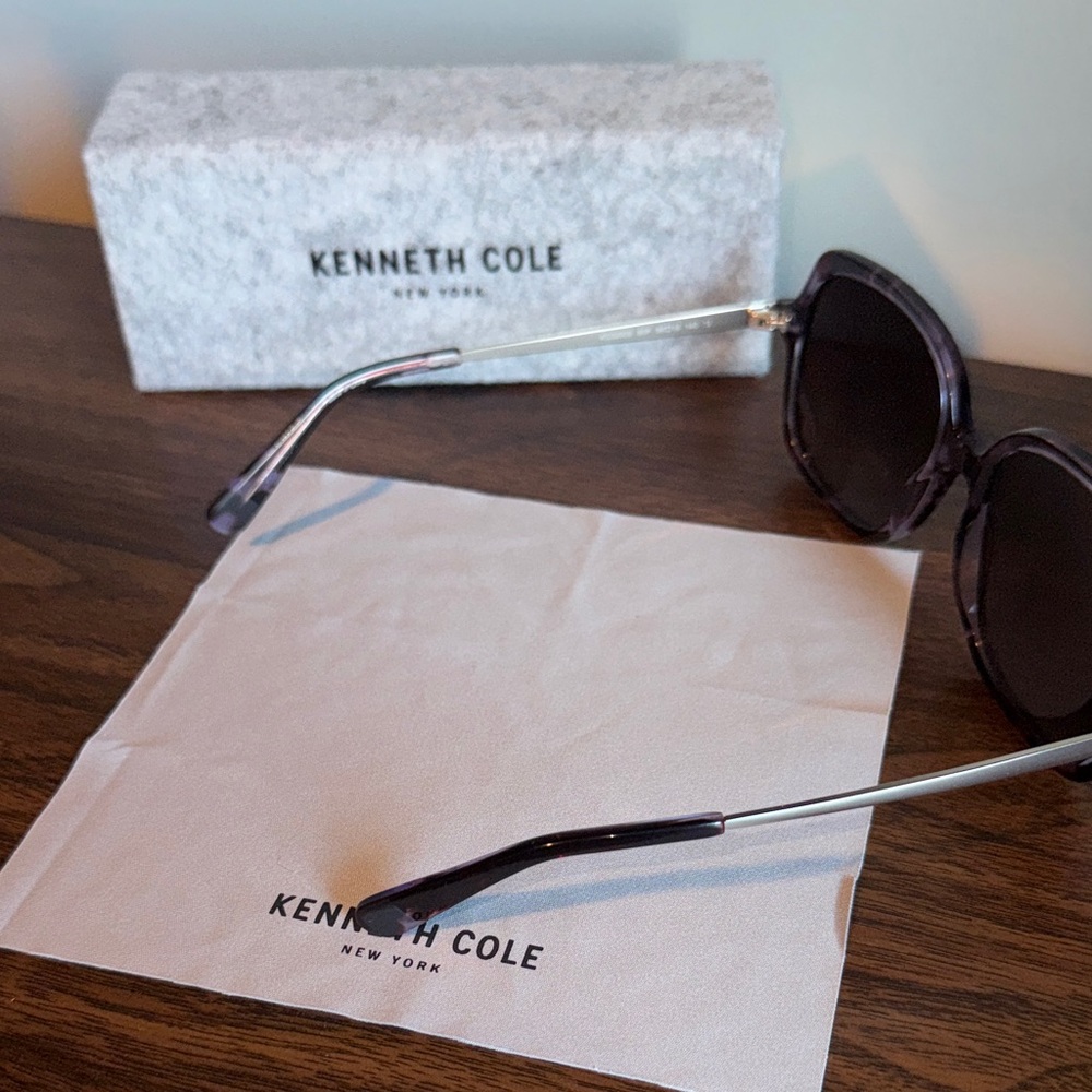 Kenneth Cole Purple Tortoise Shell Sunglasses | NW - Picture 5 of 7